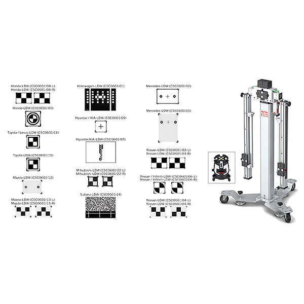 Autel ADAS MAS20 ALL SYSTEM TARGETS ADAS MA600 Mobile Calibration Frame + Software Application (1Yr)