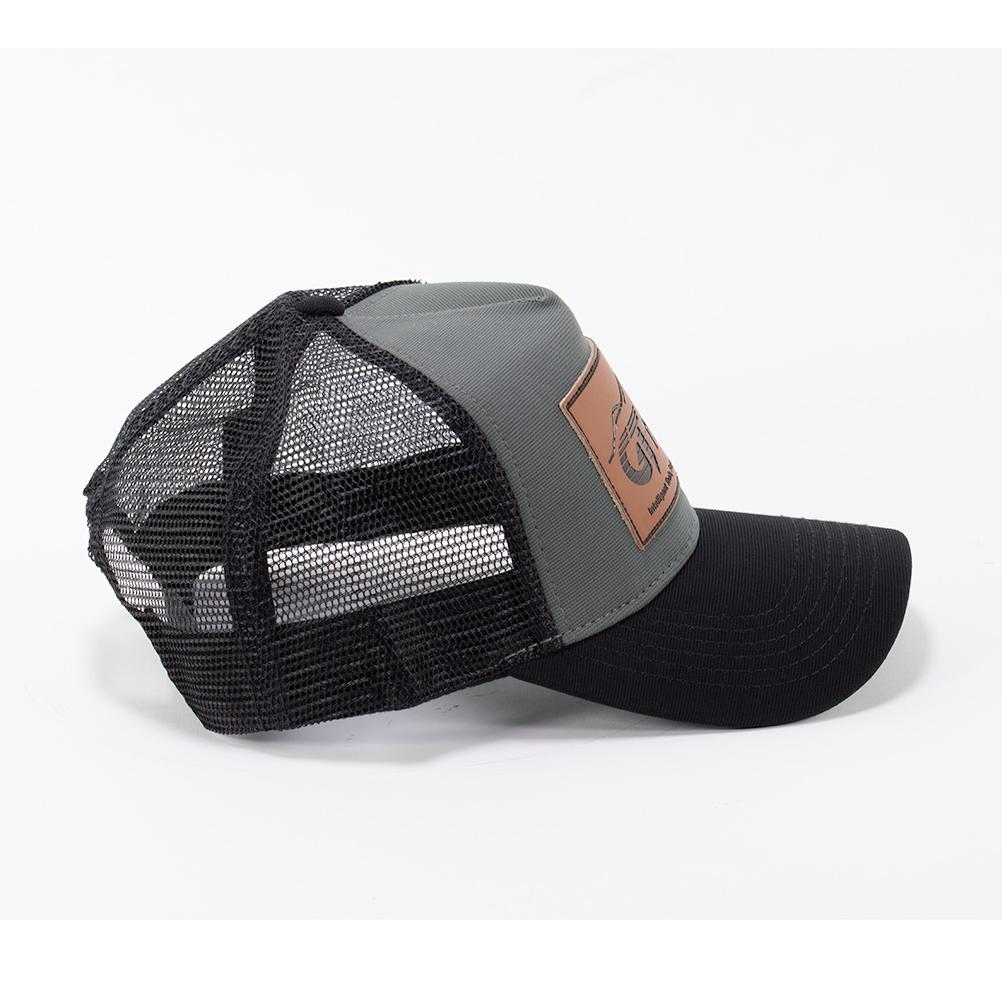 GT Tools Black Trucker Hat Side View