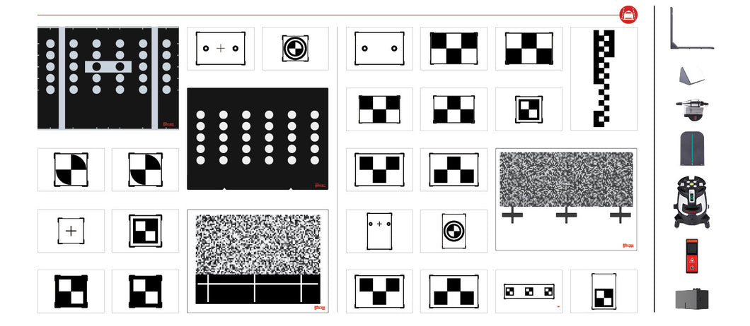 Autel MaxiSys MA60020T ADAS Mobile Calibration Frame + MS909 Tablet