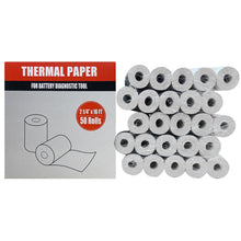 Autel BTPAPER50 Bulk Box of (50) Battery Tester Thermal Paper Rolls for BT608