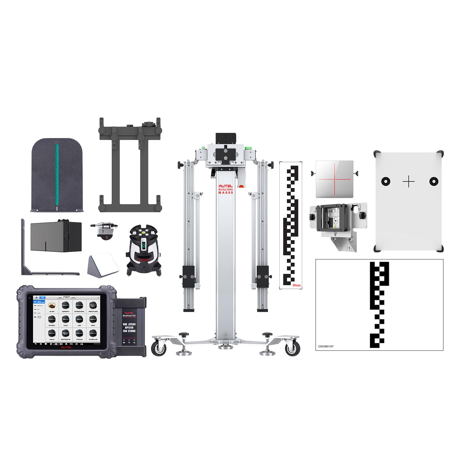 Autel CVMALDWT MA600 LDW Cal pkg with MS909CV for light, med. and heavy-duty vehicles