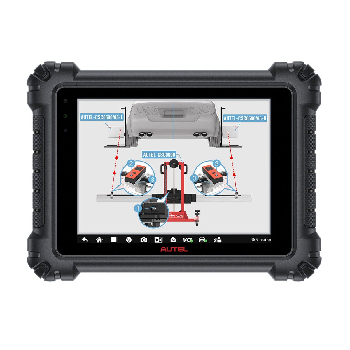 Autel DIGITALADAS DigitalADAS inc. 3 digital tape measures & 2 wheel dials for use with Cal. Frame