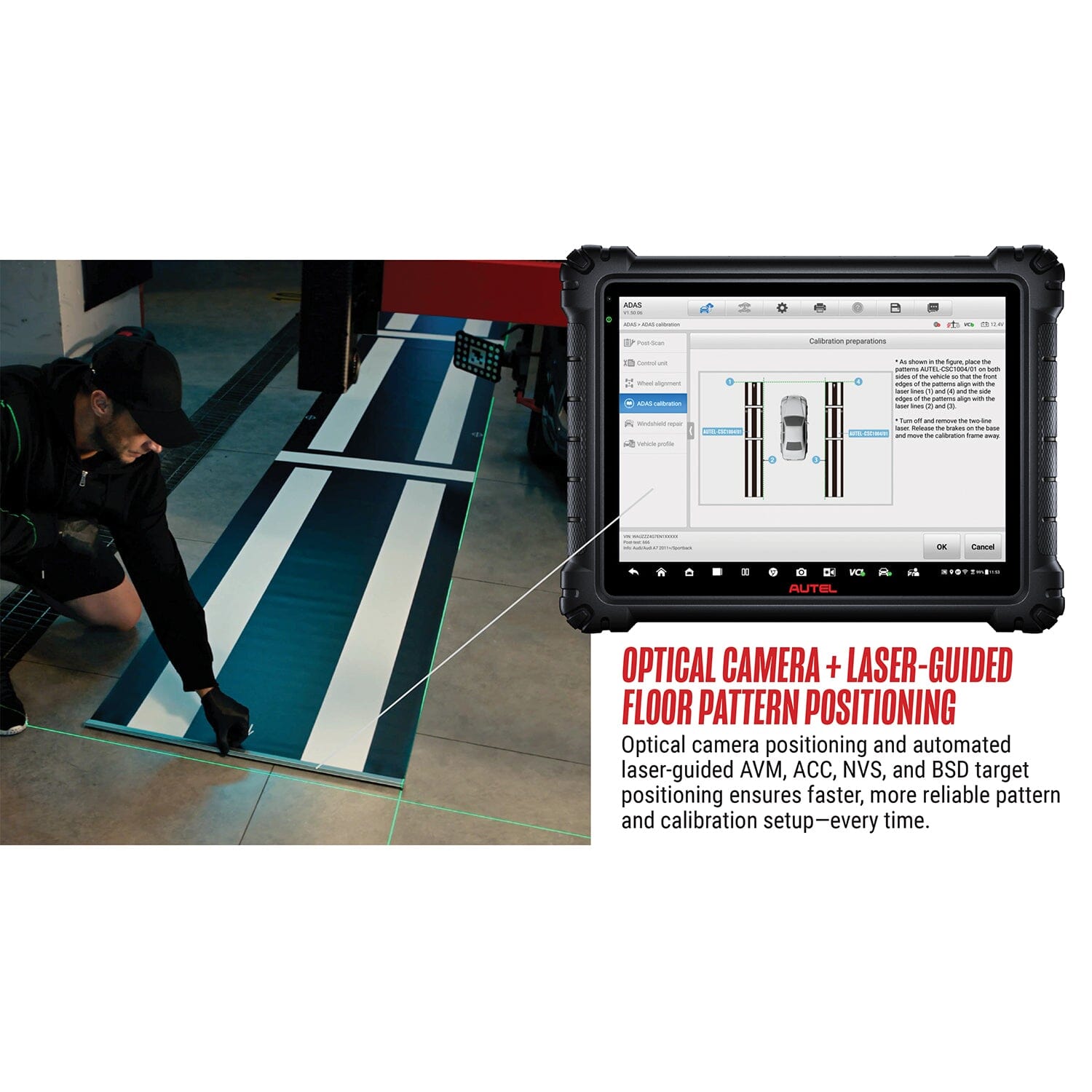 Autel IA1000AST MaxiSYS ADAS IA1000 Automated Alignment and "All Systems" ADAS System with MS ULTRA2 and Physical Targets