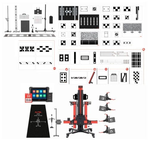 Autel IA700AST MaxiSYS ADAS IA700 Modular Calibration Frame "All Systems" Target Package With MS909S2 Tablet