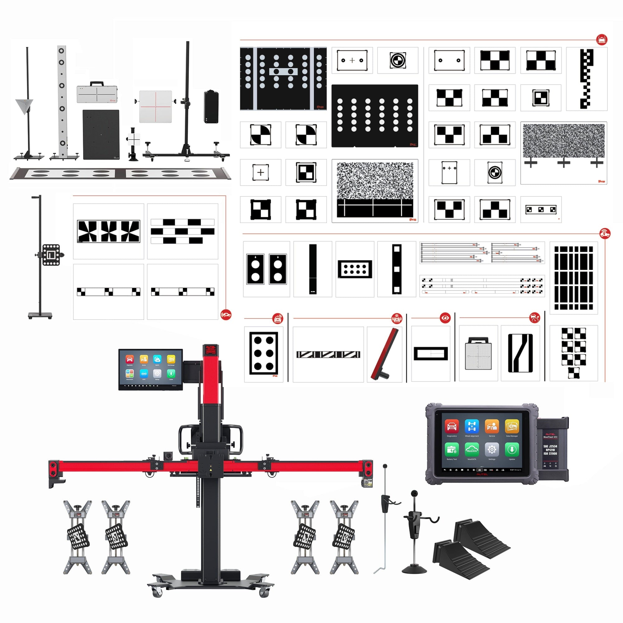 Autel IA900AST MaxiSYS ADAS IA900WA Alignment Frame with MSULTRAADAS Tablet