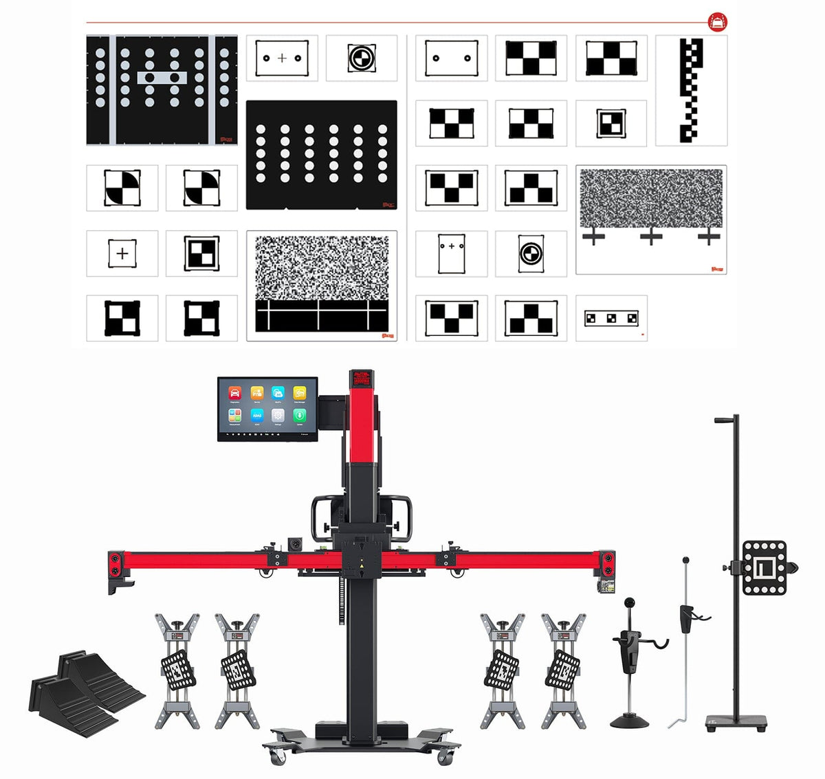 Autel IA900LDW MaxiSYS ADAS IA900WA Alignment and ADAS Calibration Frame with LDW Targets