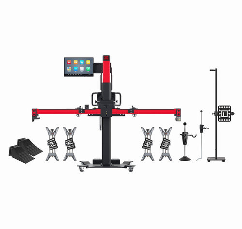 Autel IA900WA Dual purpose four-wheel alignment and ADAS calibration frame w/ touchscreen