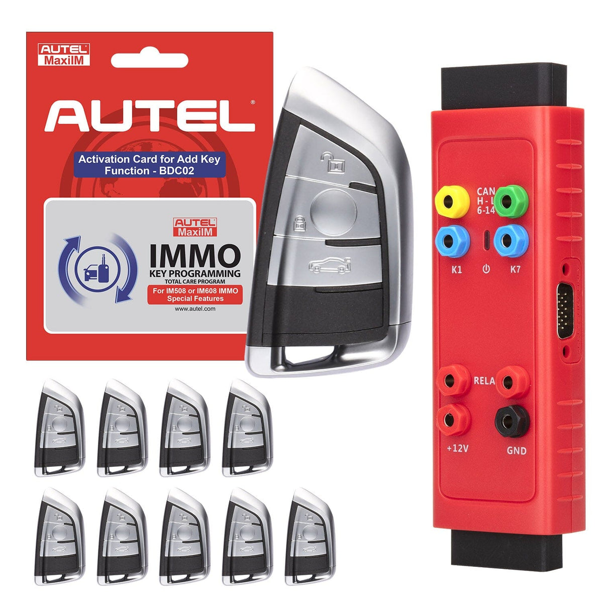 Autel IKEYBRAZ3GB Software card, G-BOX3, 3-button BMW-style IKEY Bundle for BMW G-Chassis vehicles