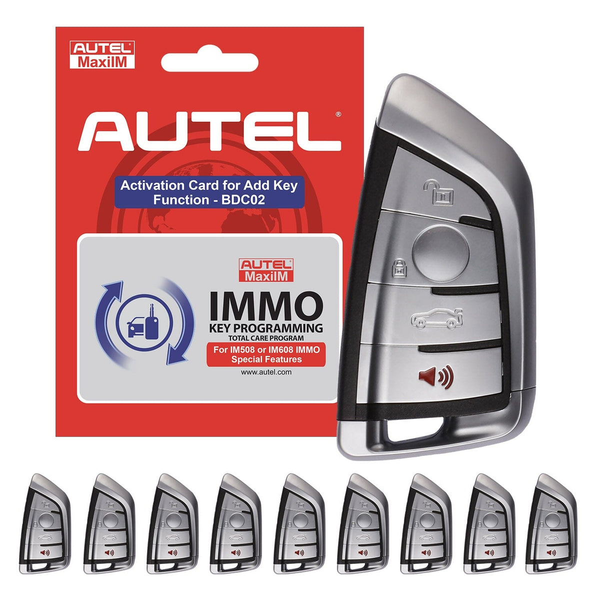 Autel IKEYBRAZ4T Software card and 4-button BMW-style IKEY Bundle for BMW G-Chassis vehicles