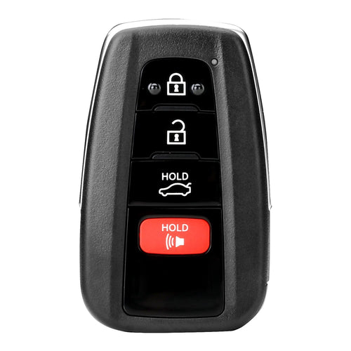 Autel IKEYTY8A4TP Toyota-styled 8A-chipped IKEY with four buttons, Lock, Unlock, Trunk, Panic.