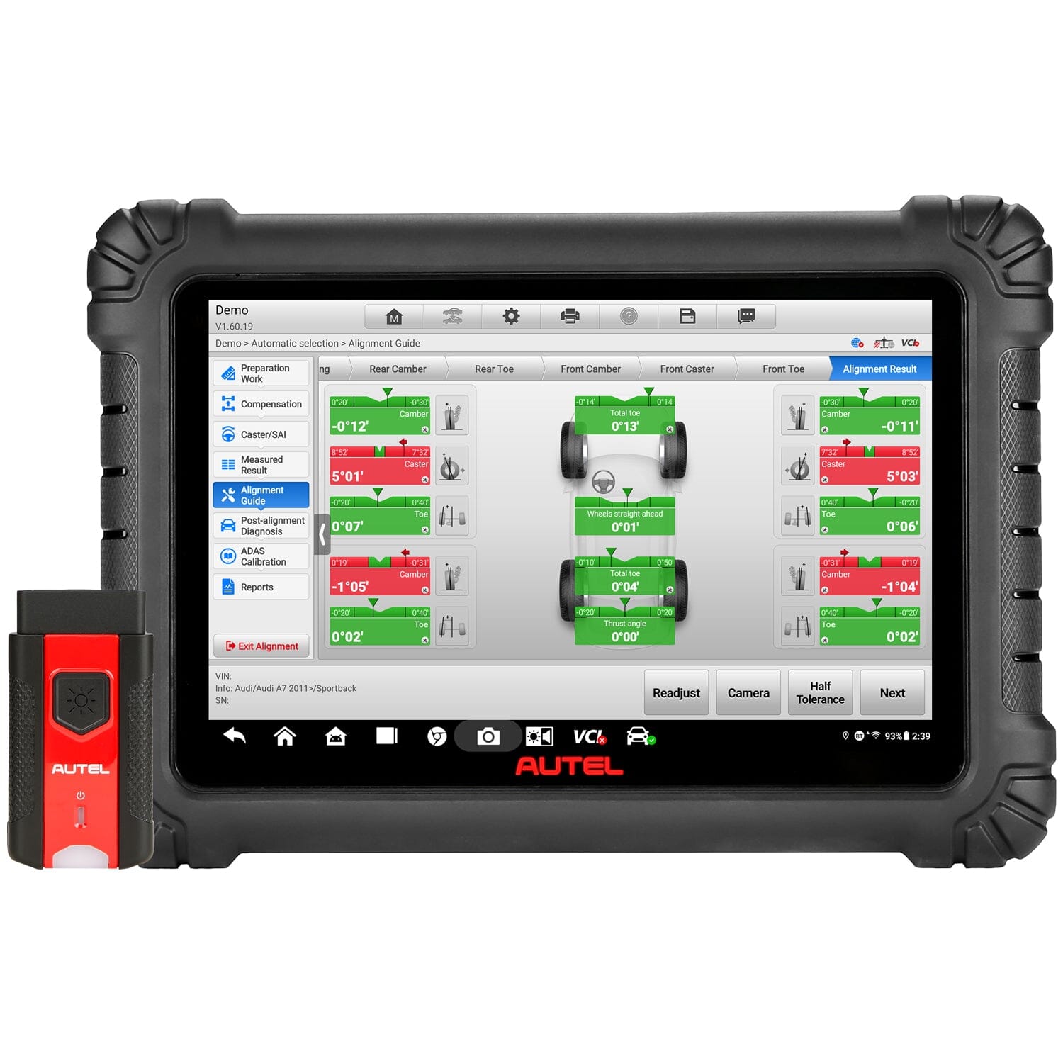 Autel IWA500 Wheel Alignment System with Tablet