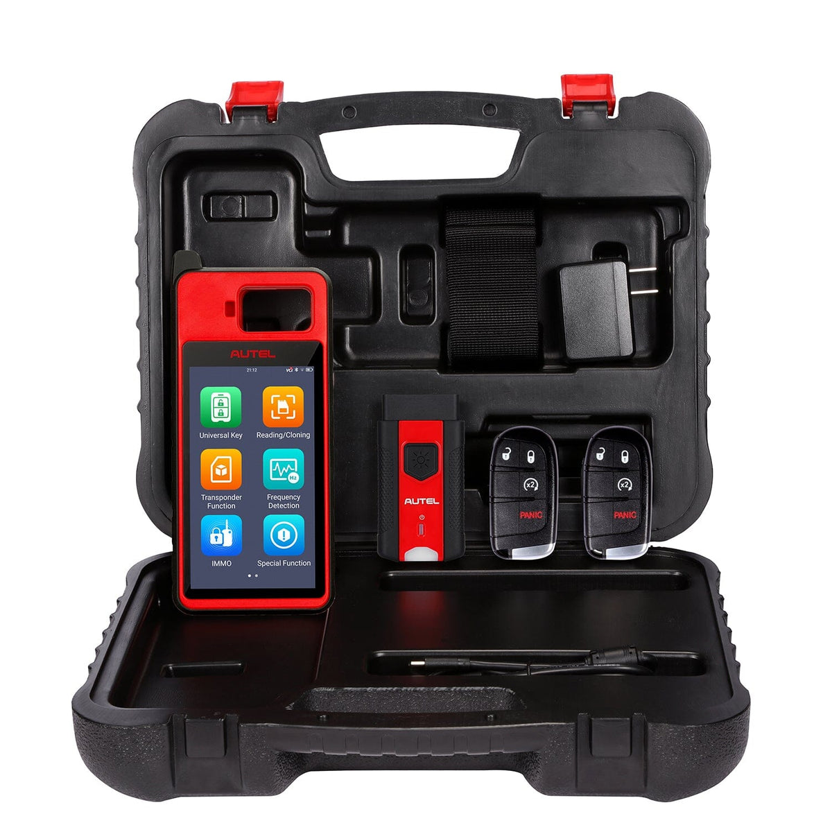 Autel KM100 Advanced Key and Immobilizer Programming tablet with 2 programmable keys
