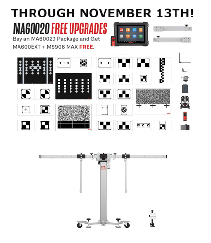 Autel MA60020 MA600 LDW 2.0 Package inc.MA600 Frame, Targets, Case &ADAS Software Upgrade