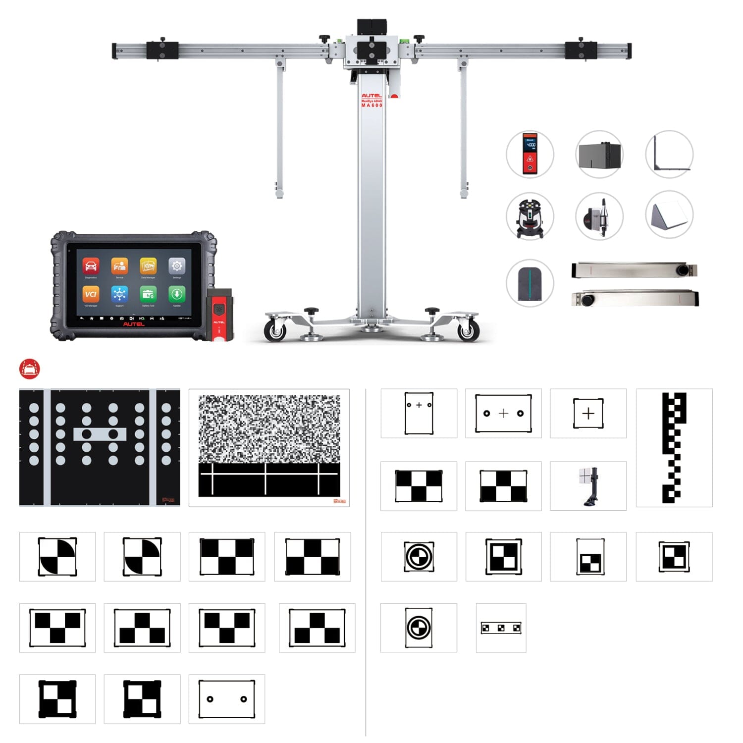 Autel MA600CORE2 LDW Calibration Package with MS906MAX ADAS Tablet