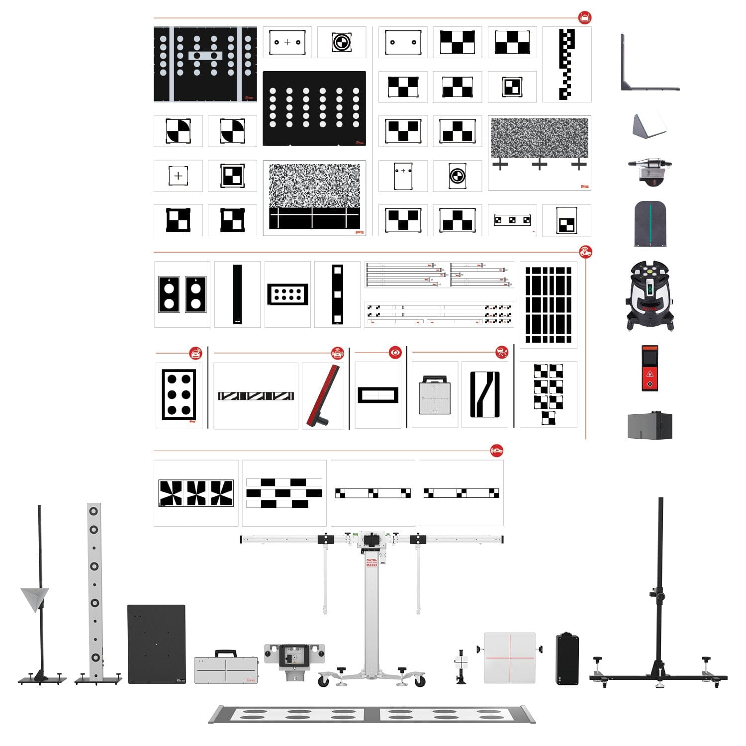 Autel MAS20 MA600 All Systems Calibration Pack: Calibration Cmpnts. & ADAS Software upgrade