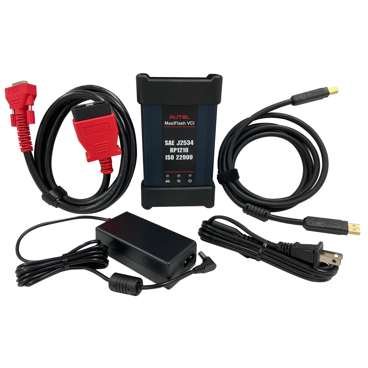 Autel MFVCIKIT BluetoothVCI/J2534 pass-thru prog.,Main Cable V2.0,AC/DC adapter & USB 2.0 cable
