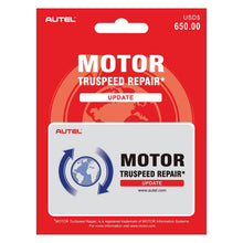 Autel MOTORUPDATE MOTOR TruSpeed Repair Data Access