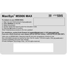 Autel MS906MAX1YR Total Care Program (TCP) 1-Year Warranty & Software Updte Extension for MS906MAX