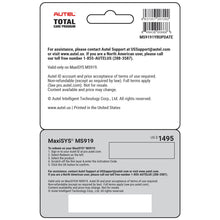 Autel MS9191YRUPDATE Total Care Program (TCP) 1-Year Warranty & Software Update Extension for MS919