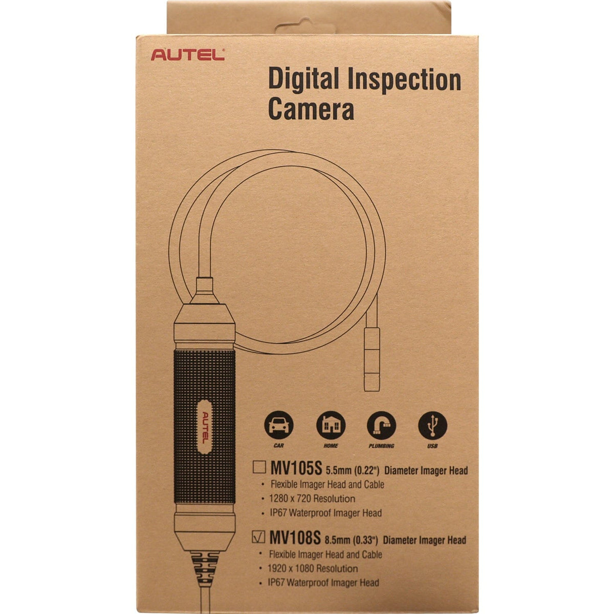 Autel MV108S MV108S 8.5mm digital head digital inspection camera for use with MaxiVideo app