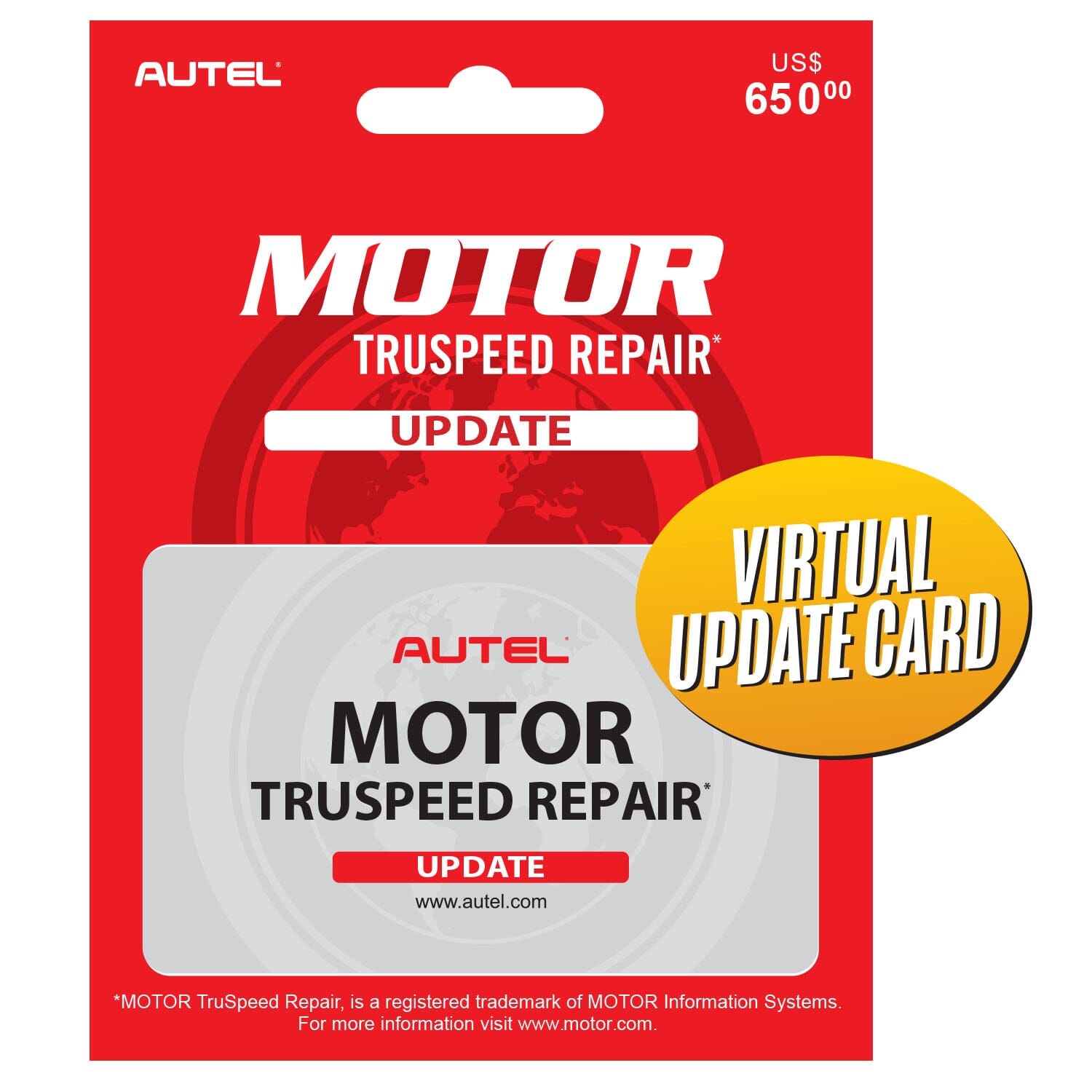 Autel VMOTORUPDATE MOTOR TruSpeed Repair Data Access