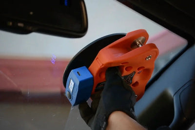 Power off and press the release tab