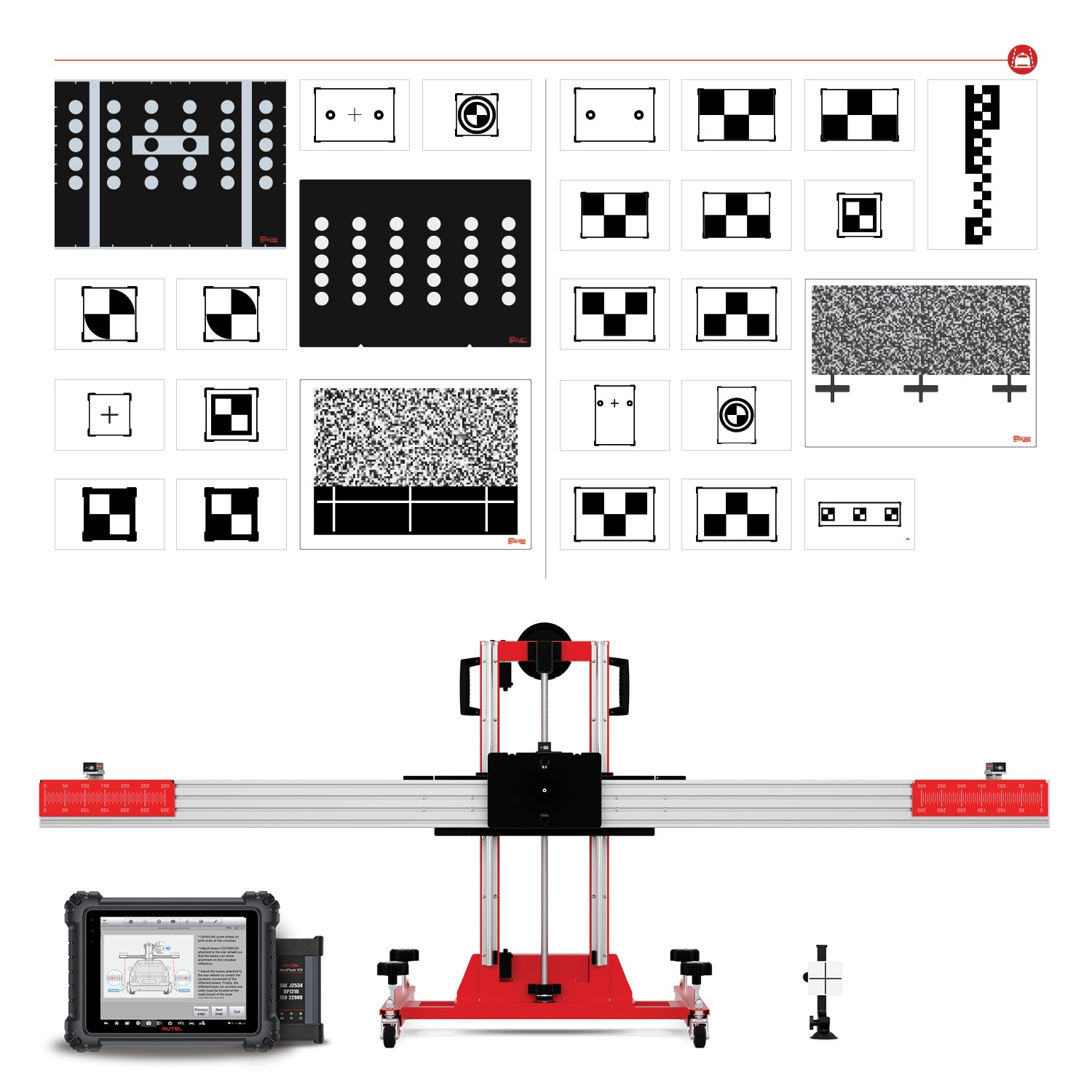 Autel MaxiSYS ADAS LDW2.0T Tablet Calibration Package + MS909 Tablet